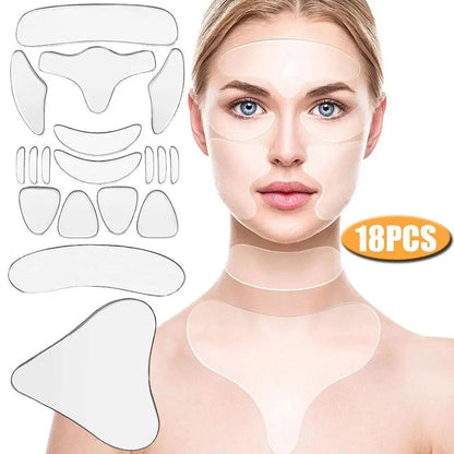 18/16/7  Pcs Anti Wrinkle Sticker Silicone Reusable