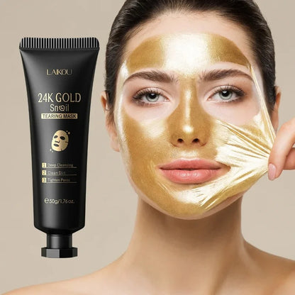 LAIKOU 24K Gold Sakura Peeling Face Mask