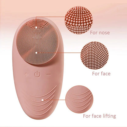 Douxds Flex™ Pro Vibrating Face Brush, Electric Face Scrubber