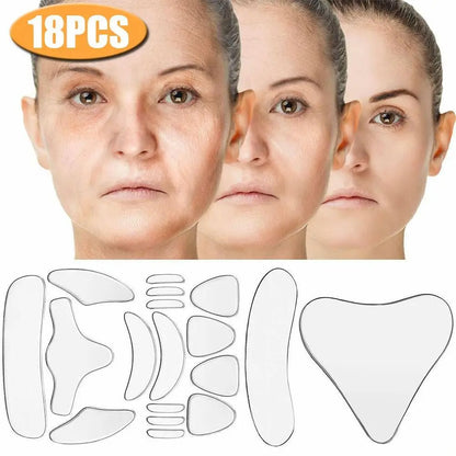 18/16/7  Pcs Anti Wrinkle Sticker Silicone Reusable